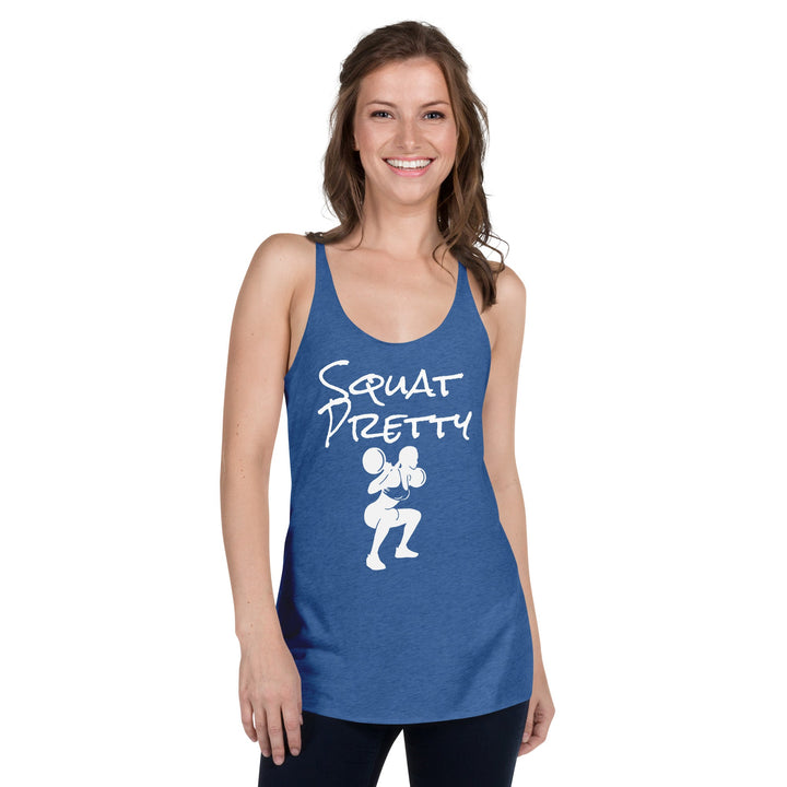 Squat Deep, Squat Pretty Racerback Tank