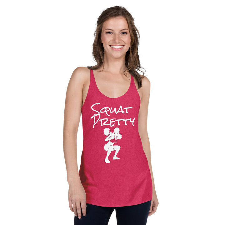 Squat Deep, Squat Pretty Racerback Tank